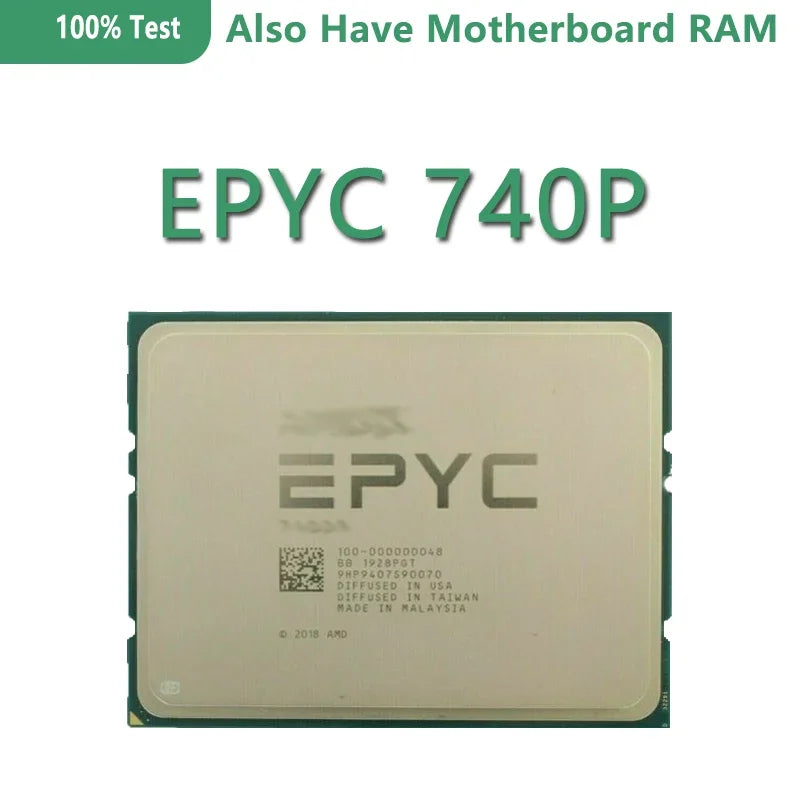 For 740P 2.0GHz 24 Core/48 Thread 128MB 155W SP3 7001 Series Server CPU Used Tested Before Shipping PS740PBEVHCAF