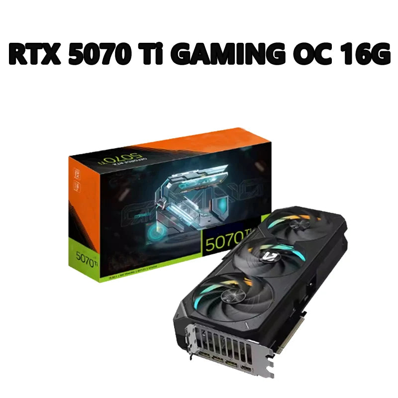 GeForce RTX 5070 Ti GAMING OC 16G 2588 MHz 28 Gbps 16GB GDDR7  256 Bit PCI-E 5.0  DirectX 12 API 750W 16 Pin*1