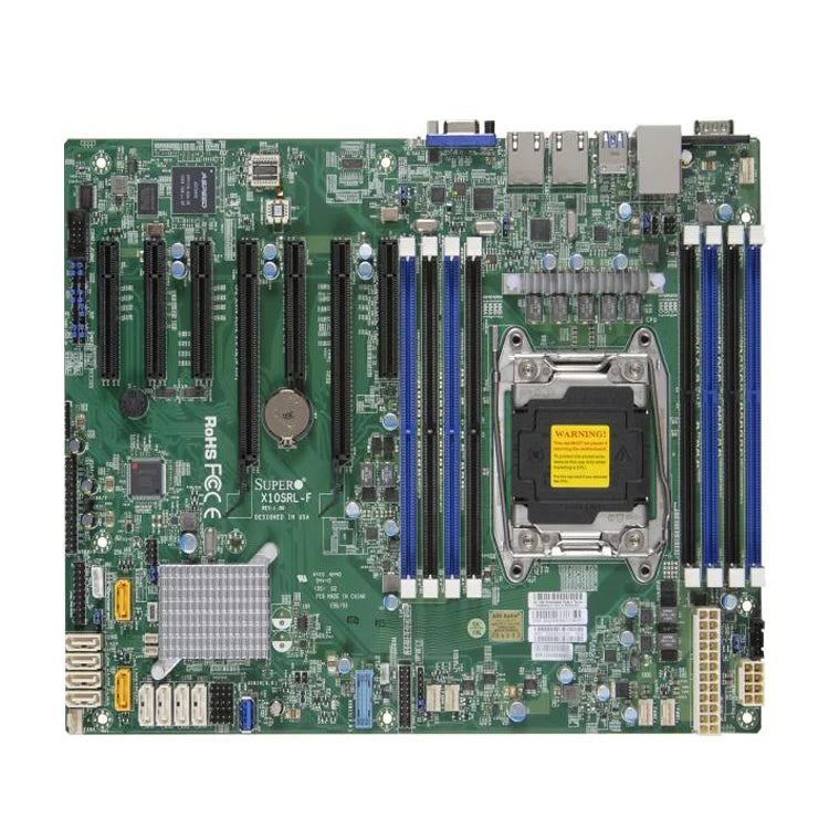 X10SRL-F Server Motherboard Socket R Intel C612 Chipset 145W TDP Refurbished Dual E5-2699V4 CPU Processors 2 DDR4-2400 16GB USB