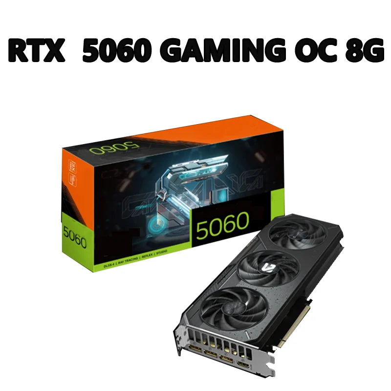 GeForce RTX 5060 GAMING OC 8G 2595 MHz 28 Gbps 8 GB GDDR7 128 Bit PCI-E 5.0 4.6 500W  8 Pin*1