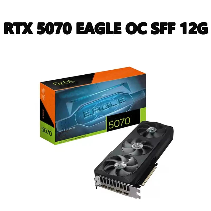 GeForce RTX 5070 EAGLE OC SFF 12G 2587 MHz 28 Gbps 12 GB GDDR7 192 Bit PCI-E 5.0 DirectX 12 API 750W