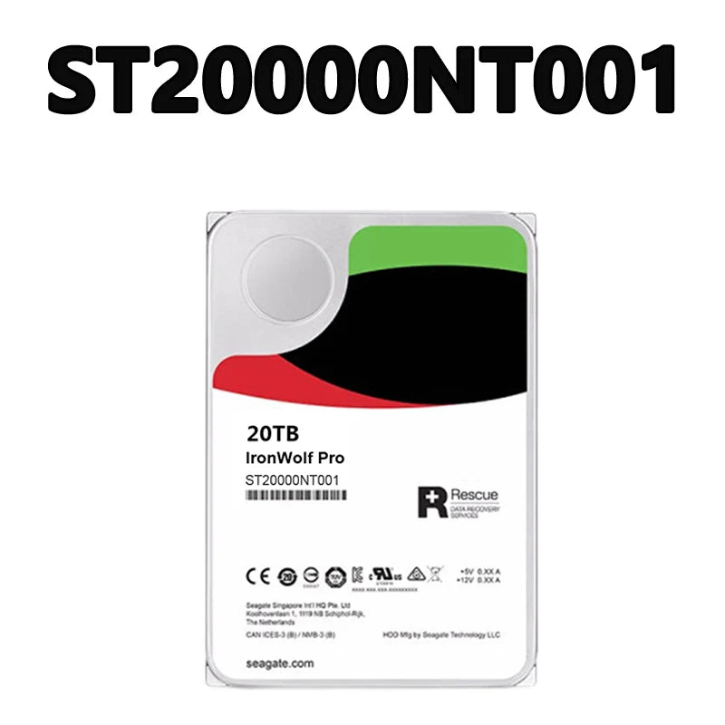 ST20000NE000/ST20000NT001 20TB Interface SATA RPM 7200 Rpm Cache 256MB 3.5-inch SATA 6Gb/s