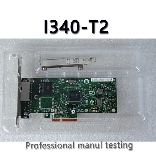82580 I340-T2 E1G44HT 1G Gigabit Ethernet Network Adapter(NIC),Dual Copper RJ45 Ports,PCI-E X4
