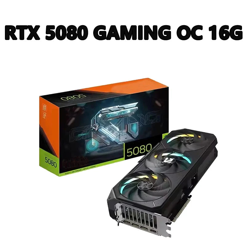 GeForce RTX 5080 GAMING OC 16G 2730 MHz 30 Gbps 16GB  GDDR7 256 Bit PCI-E 5.0 OpenGL 4.6 850W 16 Pin*1