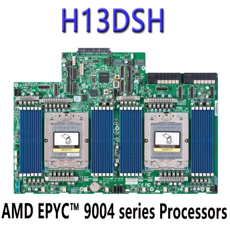 Refurbished H13DSH Motherboard DDR5-4800MHz for AMD EPYC 9004 Series Server Processors Tested Before Shipping