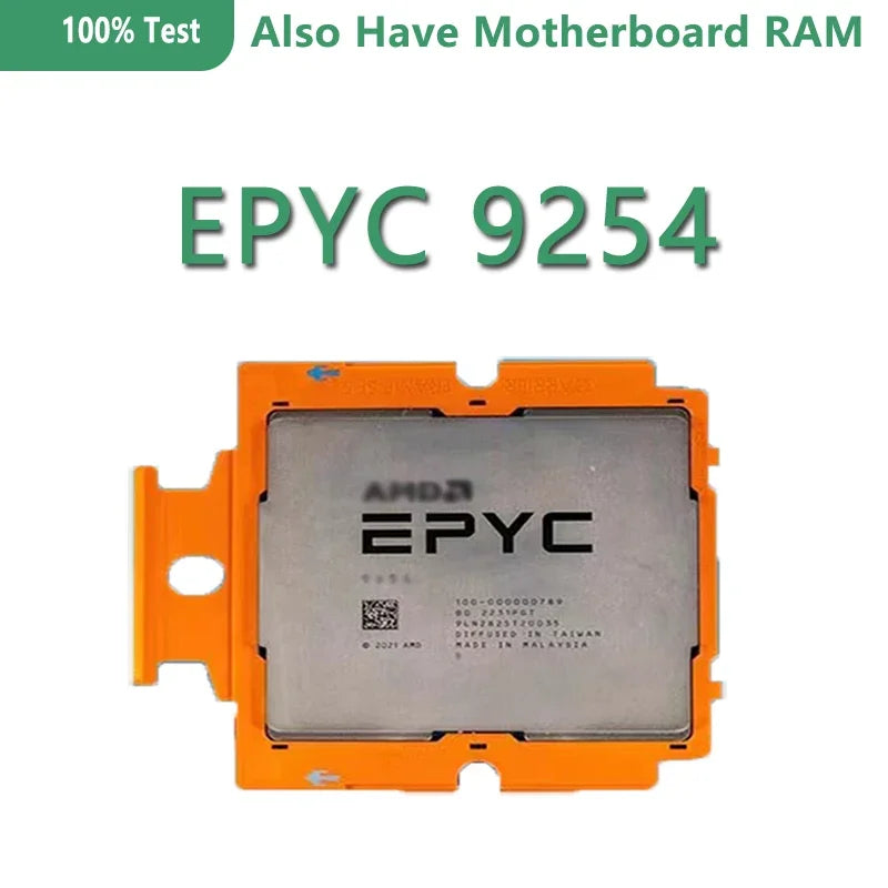 EPYC 9254  CPU 4.1GHZ 24-Cores 48-Threads 200W L3 CACHE 128MB NEW Generation XIAOLONG Processor Tested Bofore Shipping