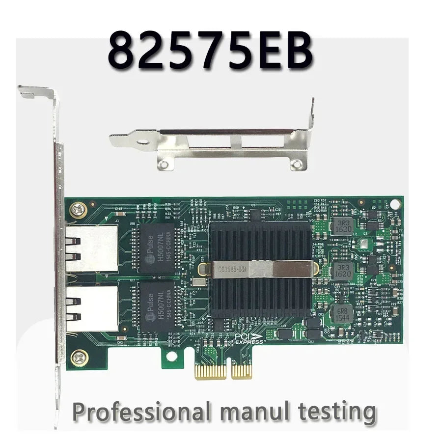 Dual Port PCI-E Gigabit Network Card 82575EB E1G42ET/EF/E1G44ET Gigabit Server Adapter for Computer