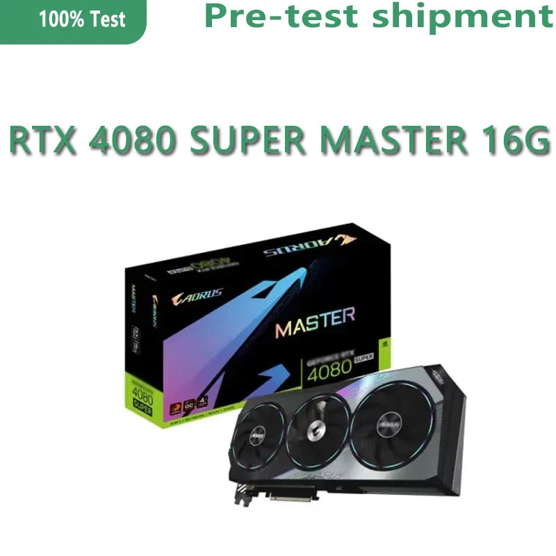 AORUS GeForce RTX 4080 SUPER MASTER 16G GV-N408SAORUS M-16GD 16GB GDDR6X 256-bit Wind Power Cooling System