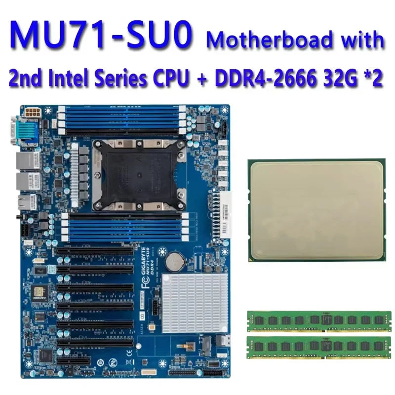 MU71-SU0 Motherboard/ 6256 6254 6252N 6252 6242 6240Y 6238L 6234 6230T 6230 6222V 6212U 6209U 5220T CPU Processor /8* RAM Memory