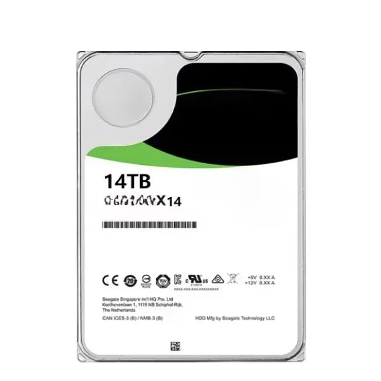 Enterprise Level HDD EXOS ST14000nm0048 X14 7200 14TB ENTERPRISE 256MB 3.5 SAS HARD DRIVEwork for Server Only