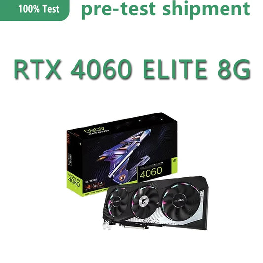 AORUS GeForce RTX 4060 ELITE 8G GV-N4060AORUS E-8GD 8GB GDDR6 128bit Wind Power Cooling System RGB Color Wheel