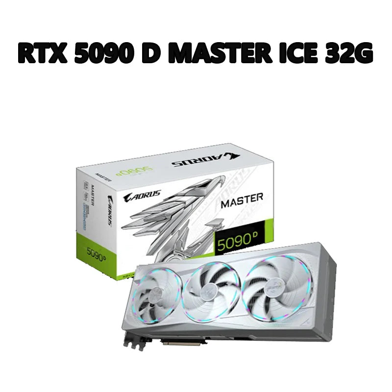 AORUS GeForce RTX 5090 D MASTER ICE 32G 2655 MHz 28 Gbps 32 GB 512 Bit PCI-E 5.0 DirectX 12 API 1000W 16 Pin*1