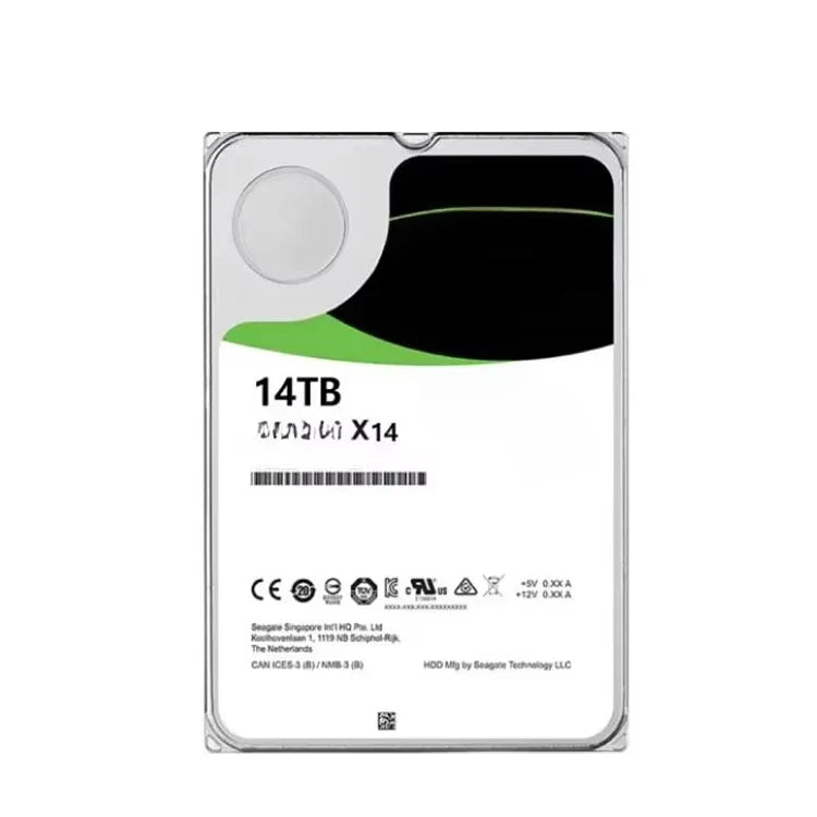 Enterprise level 3.5inch HDD EXOS ST14000nm002G X16 7200 14TB ENTERPRISE 256MB 3.5 SAS HARD DRIVEwork for server only