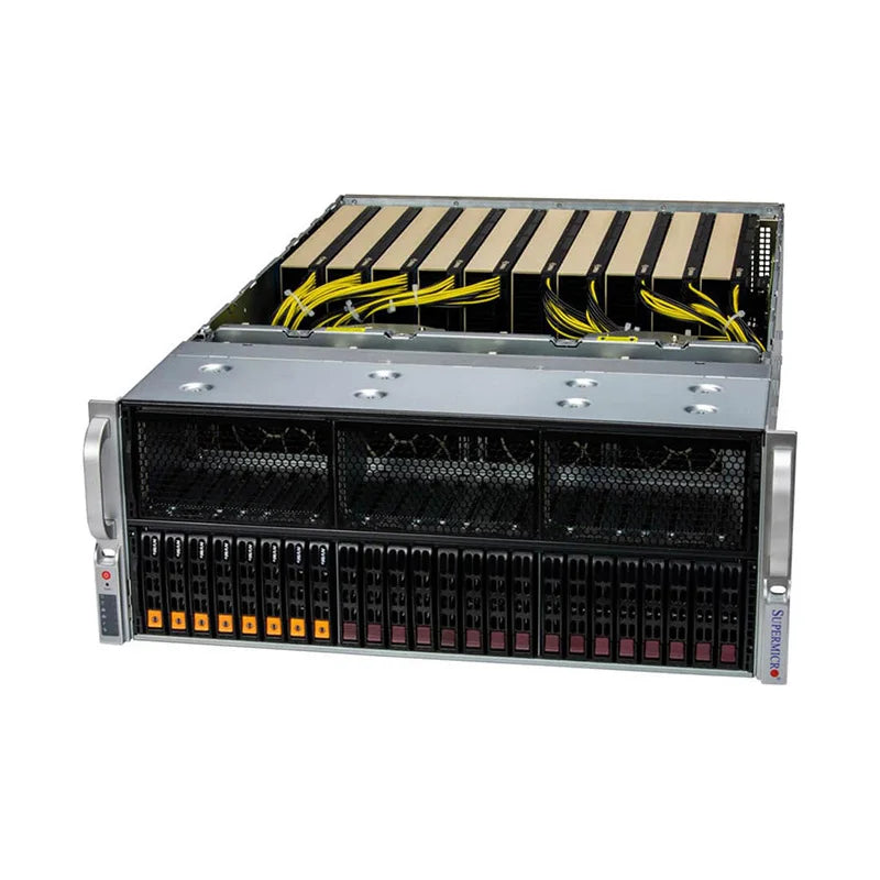 SYS-421GE-TNRT 4U Dual-Root PCIe GPU System Tesla H100 A100 L40S A10 A40 PCIE/SXM Nvlink AI Computer Graphics Card GPU Server