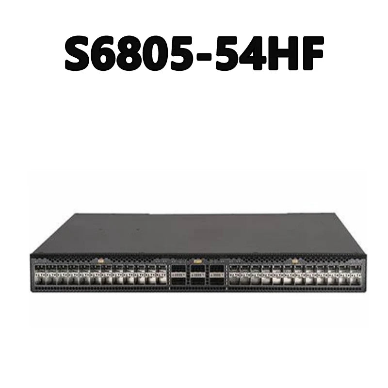 S6805-54HF 4Tbps/40Tbps 2000Mpps Network Switch with 48 SFP+ and 6 QSFP28 Ports 1 Console 1 Mini USB 1 USB Port
