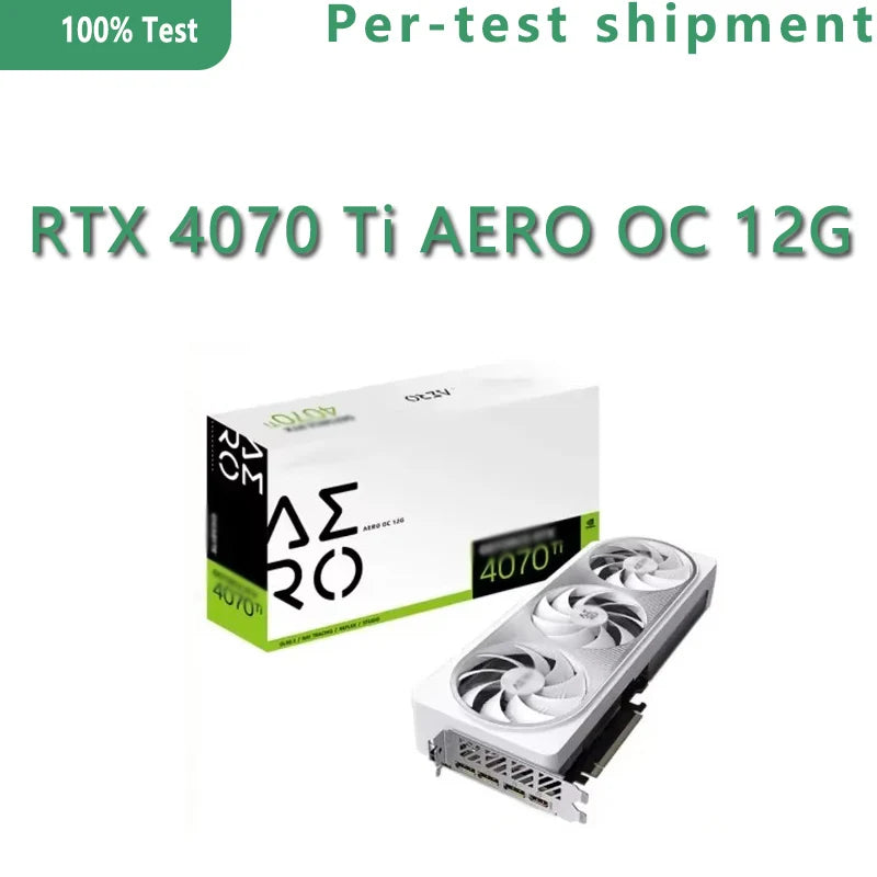 GeForce RTX 4070 Ti AERO OC 12G GV-N407TAERO OC-12GD 12GB GDDR6X 192bit RGB Fusion Wind Power Cooling System