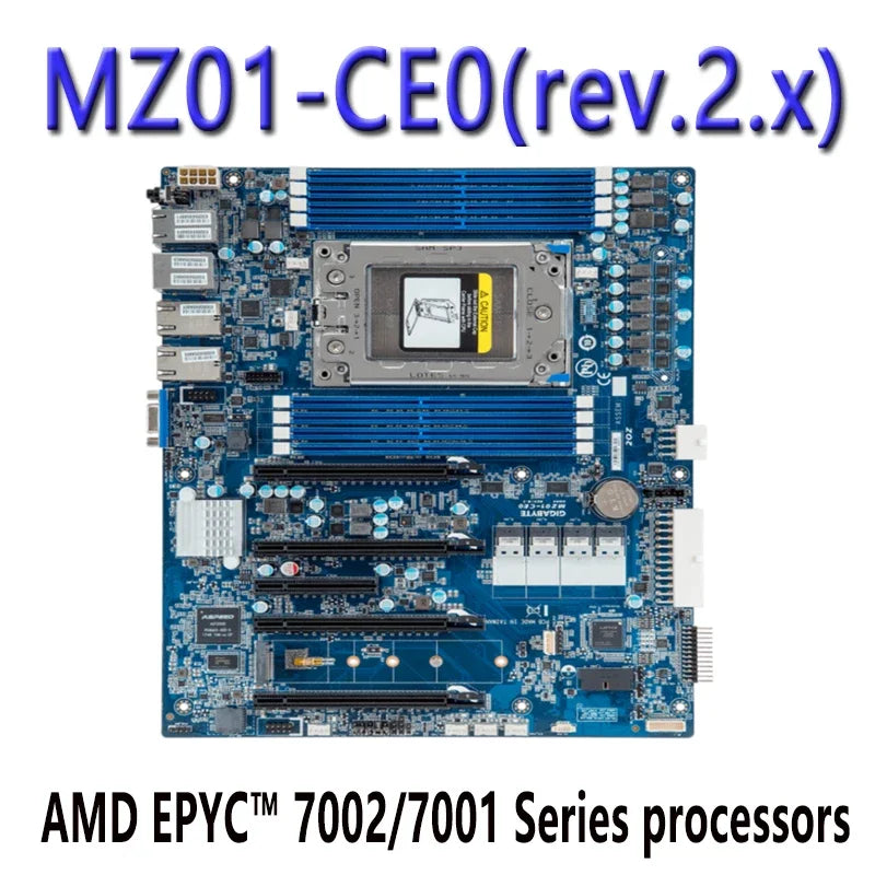 Gigabyte MZ01-CE0 (Rev. 2.x) Motherboard Compatibility for AMD EPYC 7002/7001 Series Processors Tested for Server DDR4 Shipping