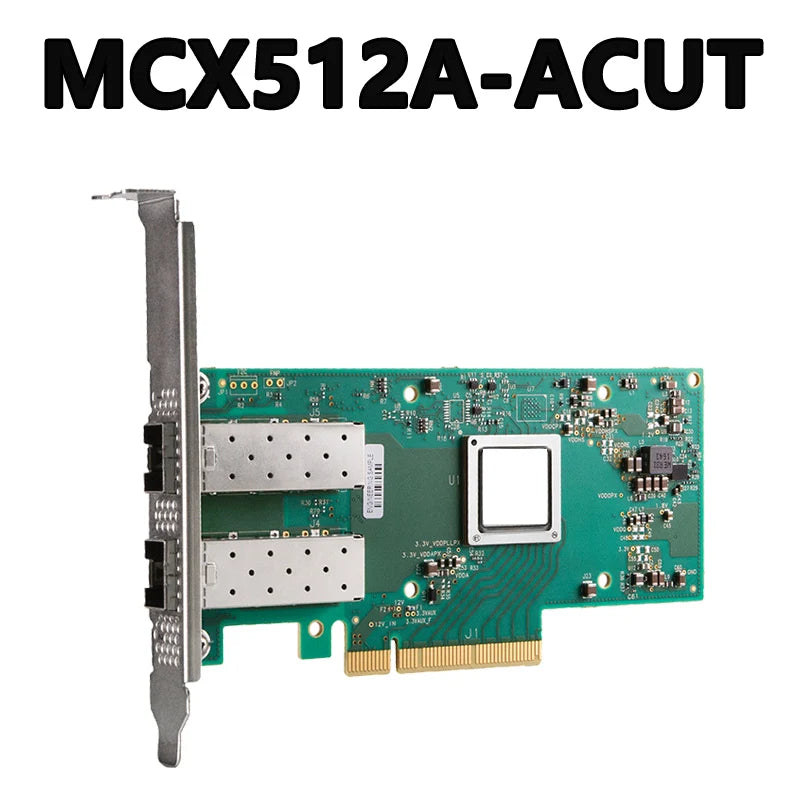 MCX512A-ACUT 25GbE/10GbE/1GbE PCI-E SFP28/SFP+/SFP Number of network ports 2