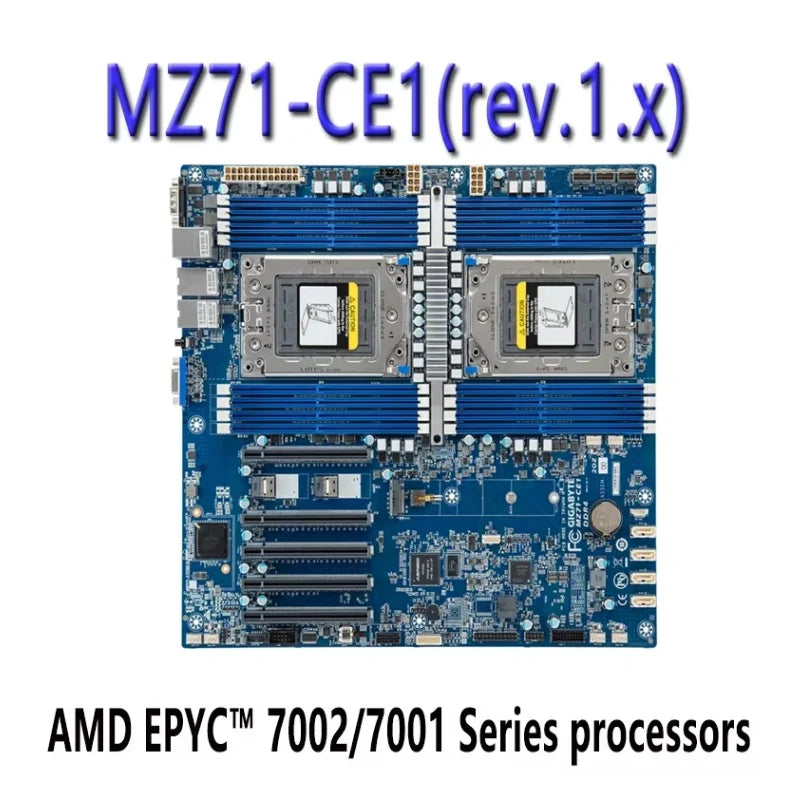 For Gigabyte MZ71-CE1 (rev.1.x)  Motherboard  EPYC 7002/7001 Series Processors DDR4  Tested Well Bofore Shipping