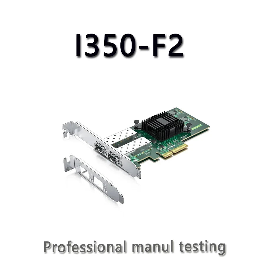 I350-F2 2 Port SFP 10/100/1000M ChatGpt 1350AM2 Gigabit Network Card PCI-E x4 NIC, New with 3Yr Warranty