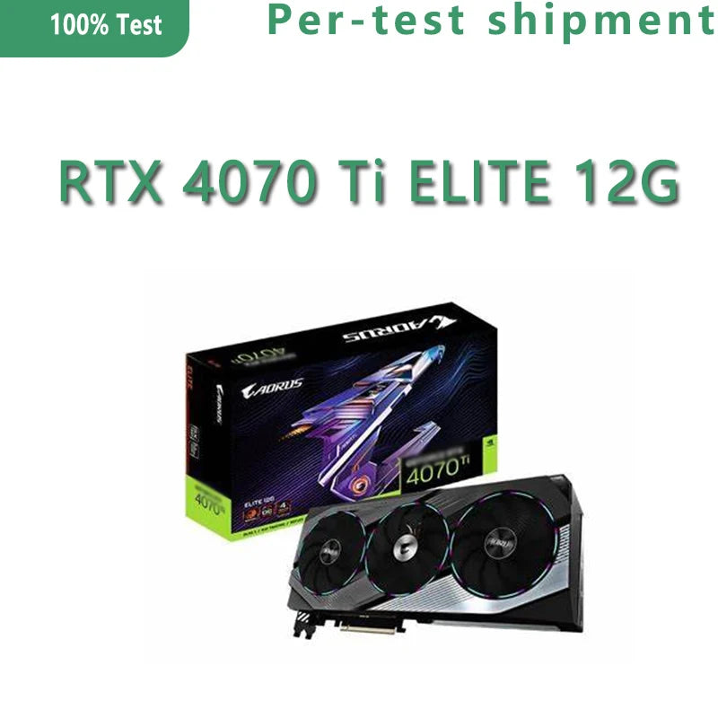 GeForce RTX 4070 Ti ELITE 12G GV-N407TAORUS E-12GD 12GB GDDR6X 192bit RGB Color Wheel Dual BIOS Mode Wind Power Cooling System