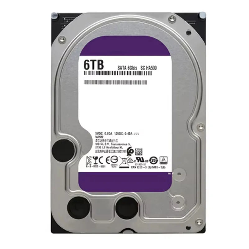 FOR WD60PURX / WD61EJRX / WD60PURX / WD64PURZ SATA 6TB 5400rpm Capacity 64MB Cache 3.5-inch HDD with IntelliPower Hard Drives