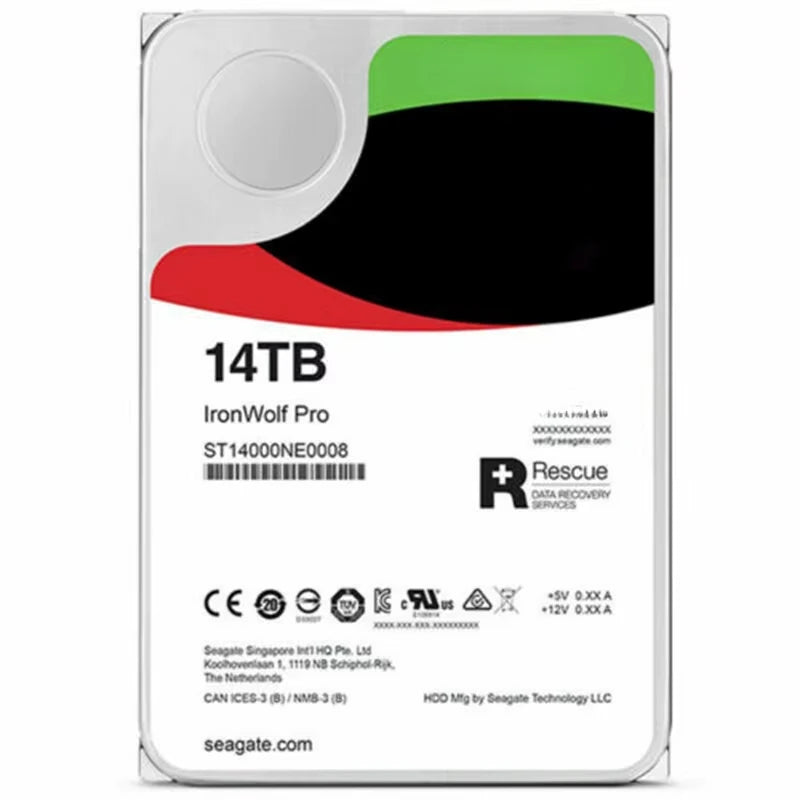 ST14000NT001/ ST14000NE0008 for Seagate IronWolf Pro 14tb 7200rpm 256MB 3.5-inch SATA NAS HDD Helium Hard Drive with Warranty