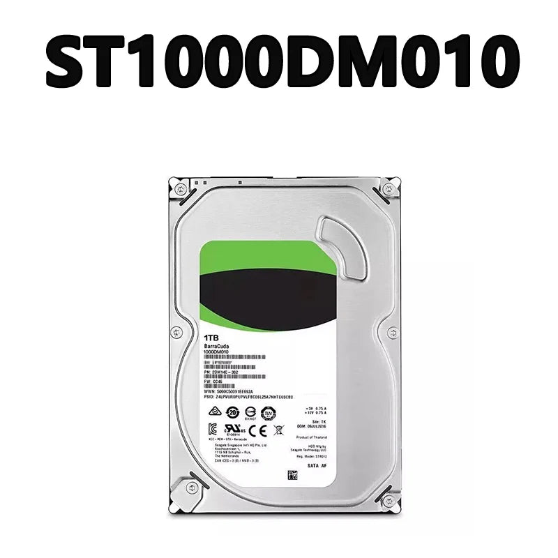 ST1000DM010 1TB Cache 64MB RPM 7200rpm Interface Rate 6Gb/s  3.5inch HDD SATA 6Gb/s