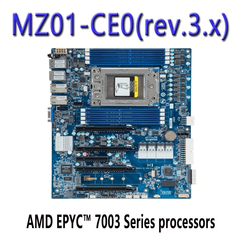 For Gigabyte MZ01-CE0 (rev.3.x)  Motherboard  EPYC 7003 Series Processors DDR4  Tested Well Bofore Shipping