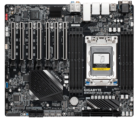 WRX80-SU8-IPMI ATX Server Motherboard 3995WX Threadripper PRO CPU 8*64GB DDR4-2933MHz RAM SATA Integrated 4.5GHz 64C/128T