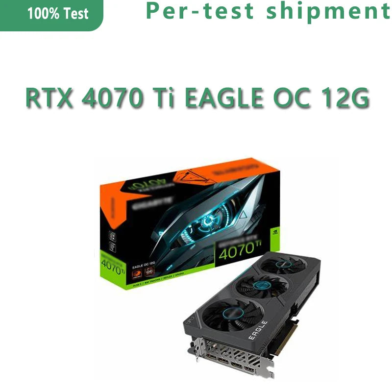 GeForce RTX 4070 Ti EAGLE OC 12G GV-N407TEAGLE OC-12G 12GB GDDR6X 192bit RGB Fusion Wind Power Cooling System