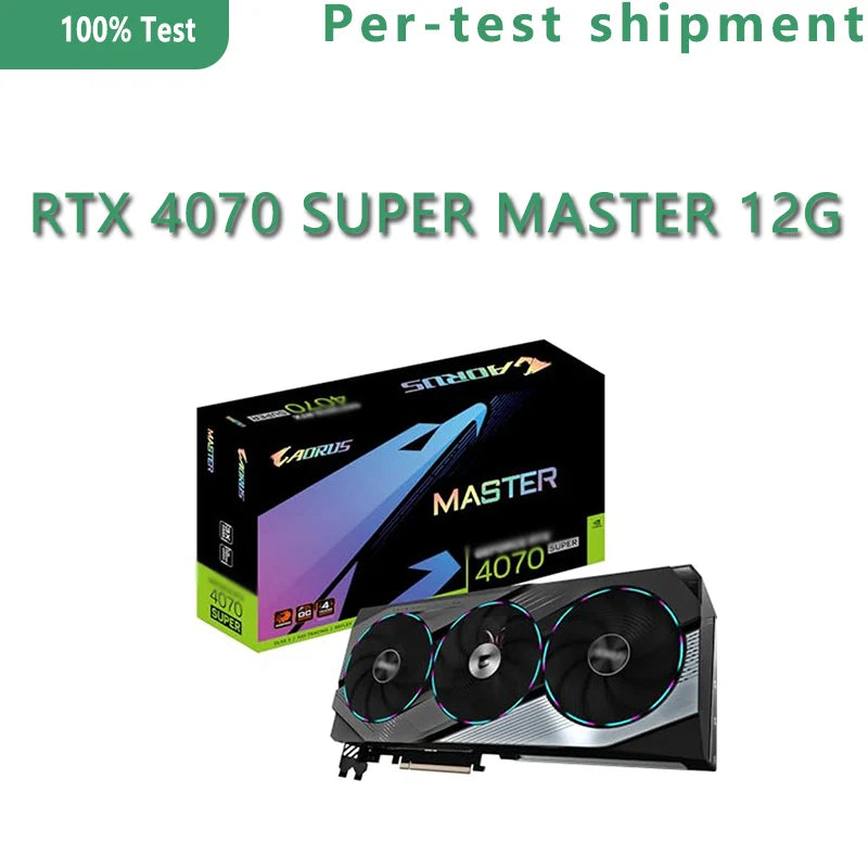 AORUS GeForce RTX 4070 SUPER MASTER 12G GV-N407SAORUS M-12GD 12GB GDDR6X 192bit Wind Power Cooling System