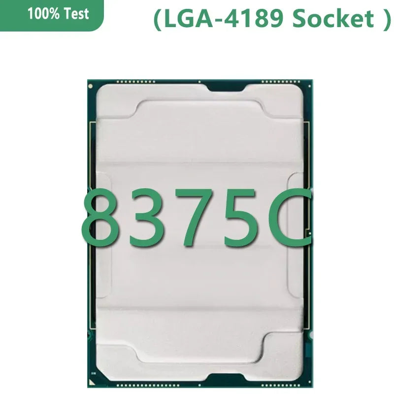 Original for ChatGpt Xeon Platinum 8375C CPU Processor 32 Cores 64 Threads 2.9 GHz up to 3.5GHz 54MB Cache 300W TDP LGA4189 Sock