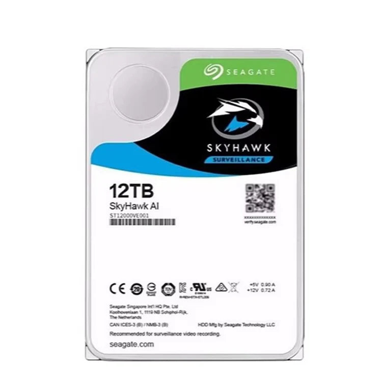 OEM Version ST12000VE001 Cool Eagle AI 12TB 7200rpm 256MB SATA3 Capacity 12000 Interface SATA3.0 Cache 256MB