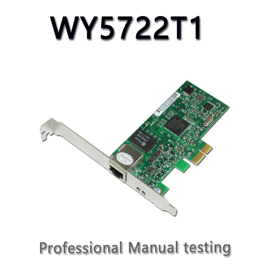 WY5722T1 PCI-E X1 Gigabit Ethernet  Network Card 10/100/1000Mbps Wired Ethernet LAN Card Server ISCS For BROADCOM BCM5722