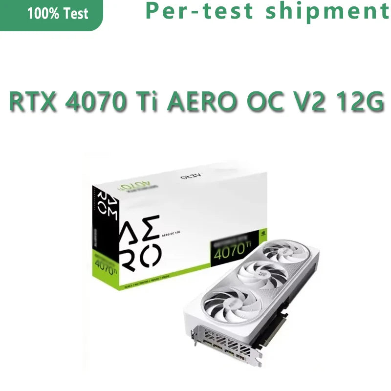 GeForce RTX 4070 Ti AERO OC V2 12G GV-N407TAERO OCV2-12GD 12GB GDDR6X 192bit RGB Fusion Wind Power Cooling System