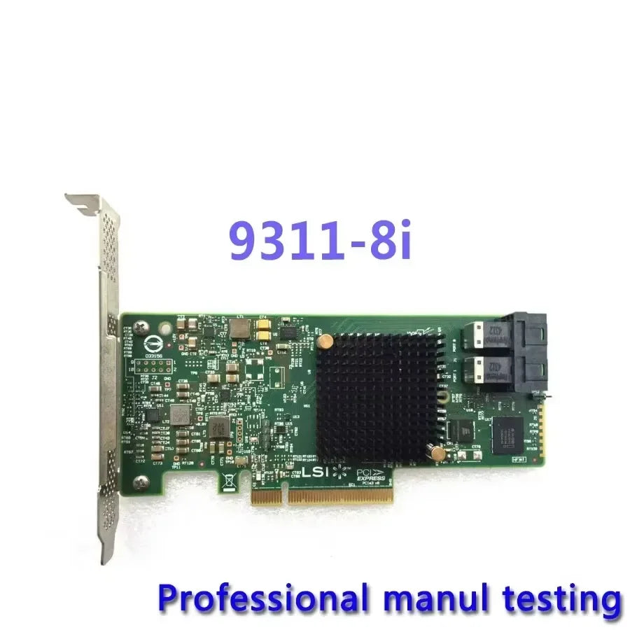 100%Test LSI 9311-8I SAS3008-8I Ports 12GBPS HBA PCI-E 3.0 SATA SAS RAID Controller Tested Well Bofore Shippingwork for Server O