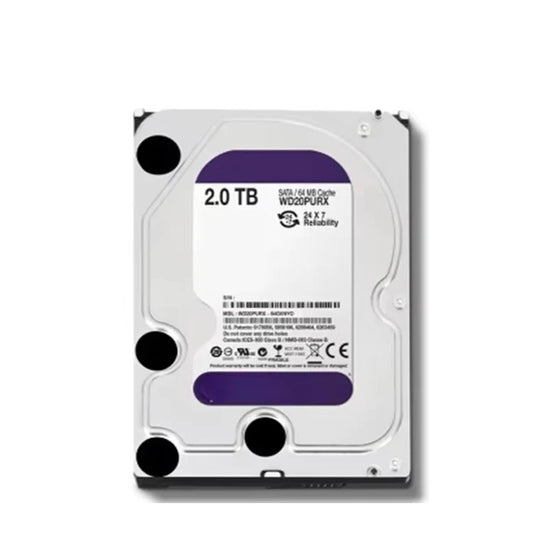 WD20PURX/WD22EJRX Capacity 2TB Cache 64MB SATA 6Gb/s 3.5-inch HDD