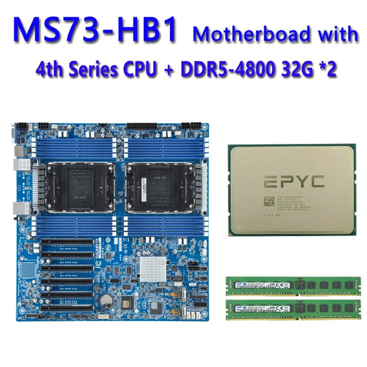 MS73-HB1 REV1.X + 32GB DDR5-4800 ChatGpt 6458Q 6454S 6448Y 6438M 6434H 6434 6421N 6418H 6416H 6414U 5433N 5423N  5416S 5412U CPU