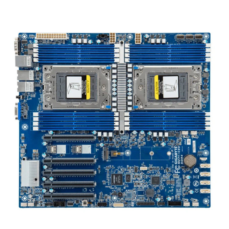 MZ71-CE0 REV.1.X REV 3.0 Dual Server Motherboard Support 16 slots DDR4 RAM  Dual CPU Processor EPYC 7001 / 7002 / 7003