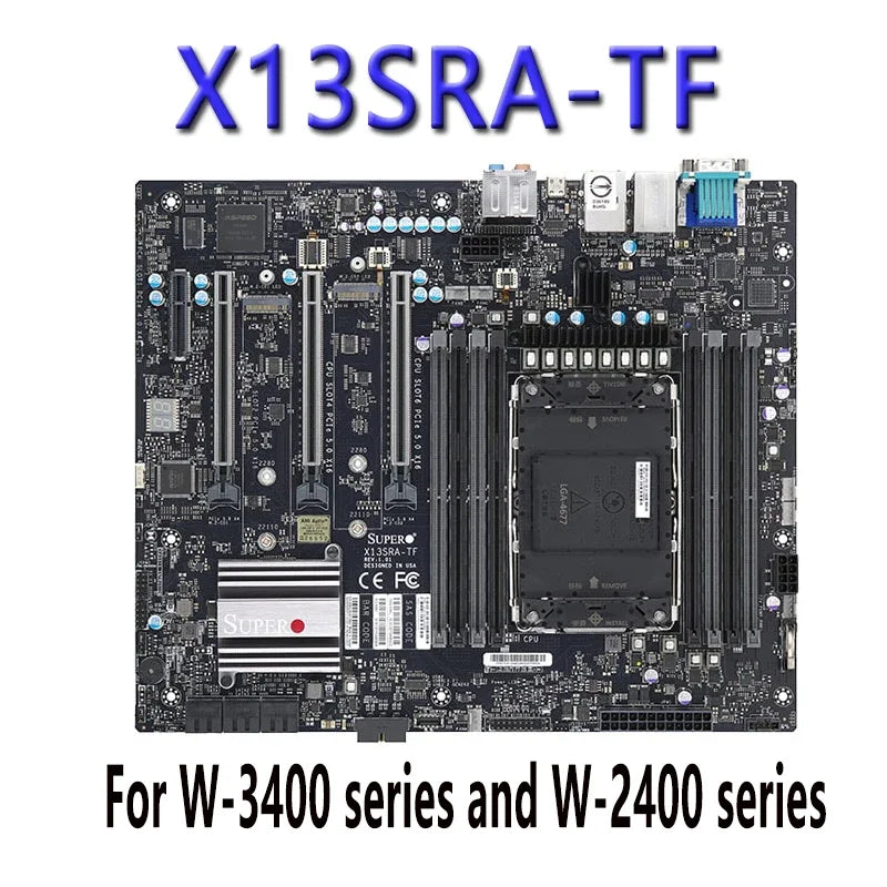 Refurbished X13SRA-TF DDR5-4800MT Workstation Motherboard for Xeon W-2400/W-3400 Series Processors Overclocking Supported Server