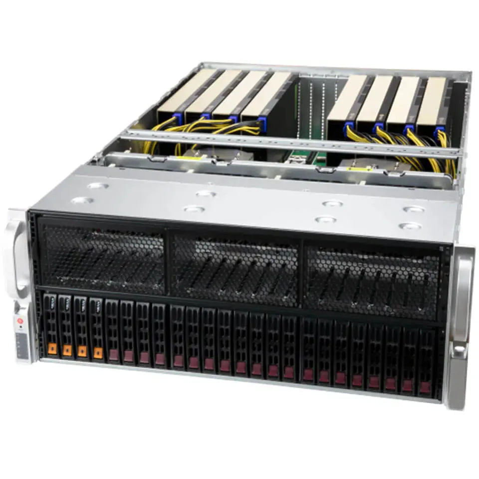 Customize For AS-4125GS-TNRT GPU A+ Server DP 4U System support EPYC 9004 CPU 24 slot DDR5 RAM up to 8 PCIe Direct-Connect GPUs