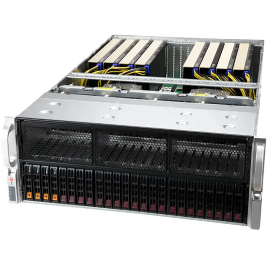 Customize For AS-4125GS-TNRT GPU A+ Server DP 4U System support EPYC 9004 CPU 24 slot DDR5 RAM up to 8 PCIe Direct-Connect GPUs
