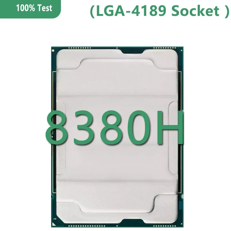 Xeon Platinum 8380H CPU Processor 3.85MB 2.90 Ghz 28 Cores 56 Threads 250W LGA4189 Support Server Motherboard DDR4 RDIMM 3200Mhz