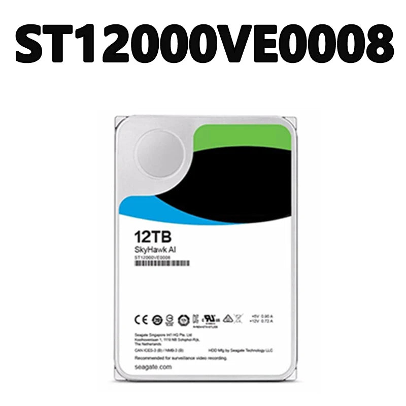 ST12000VE0008 12TB RPM 7200 Rpm Cache 256MB SATA3.0 6Gb/s 3.5-inch HDD