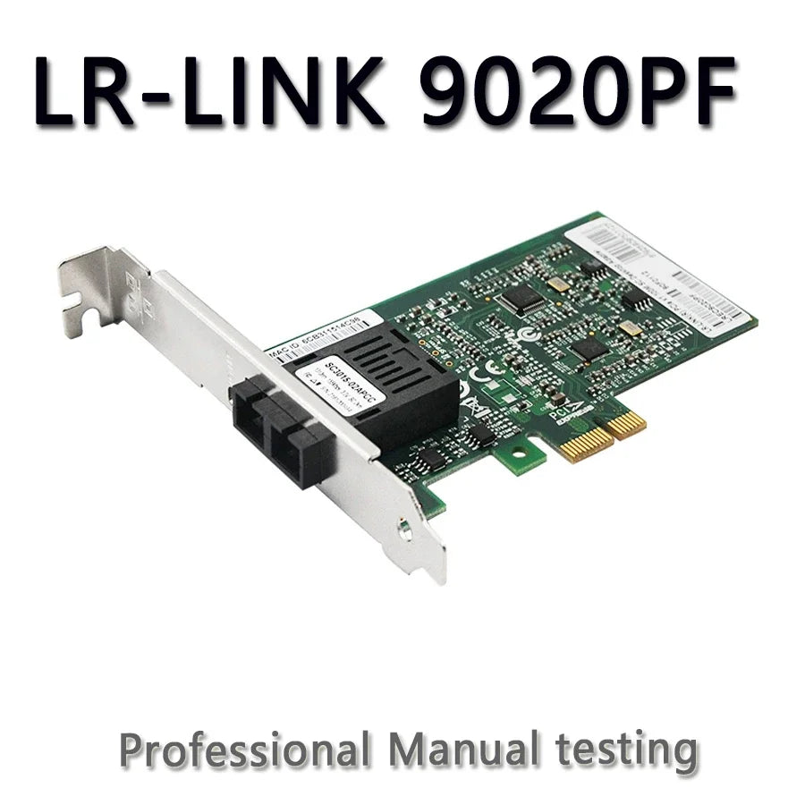 LR-LINK 9020PF 100base-LX PC Computer PCI-Express Network Card Fiber Optical Network Adapter Server Realtek RTL8105