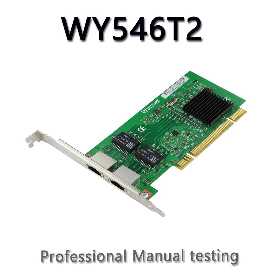 WY546T2 PCI Dual-port Gigabit Network Card ESXI Server Convergence 82546 ROS