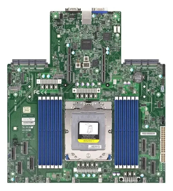 Refurbished H13SSW E-ATX Server Motherboard DDR4 USB 2.0 Ports  EPYC 9004 Processors LGA 1150 Socket Tested Shipping