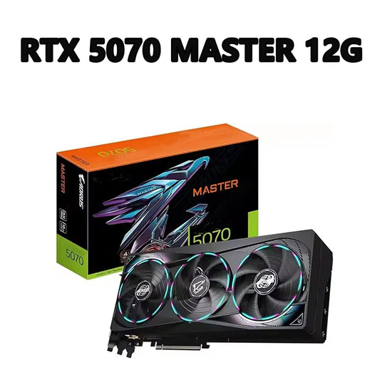 AORUS GeForce RTX 5070 MASTER 12G  2715 MHz  28 Gbps 12 GB GDDR7 192 Bit  PCI-E 5.0 DirectX 12 API 750W 16 Pin*1