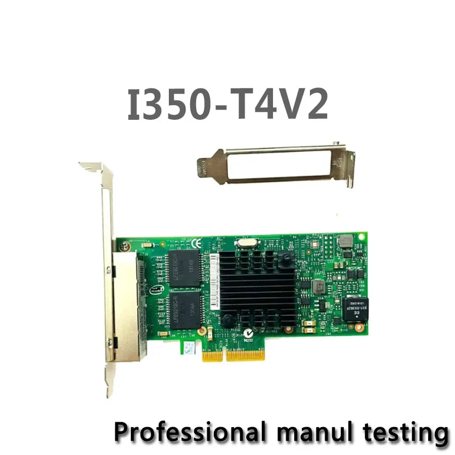 I350-T4V2 CharGpt OEM I350-T4 PCL-E X4 Ethernet Adapter Nic Network Quad Ports Card Tested Well Bofore Shipping